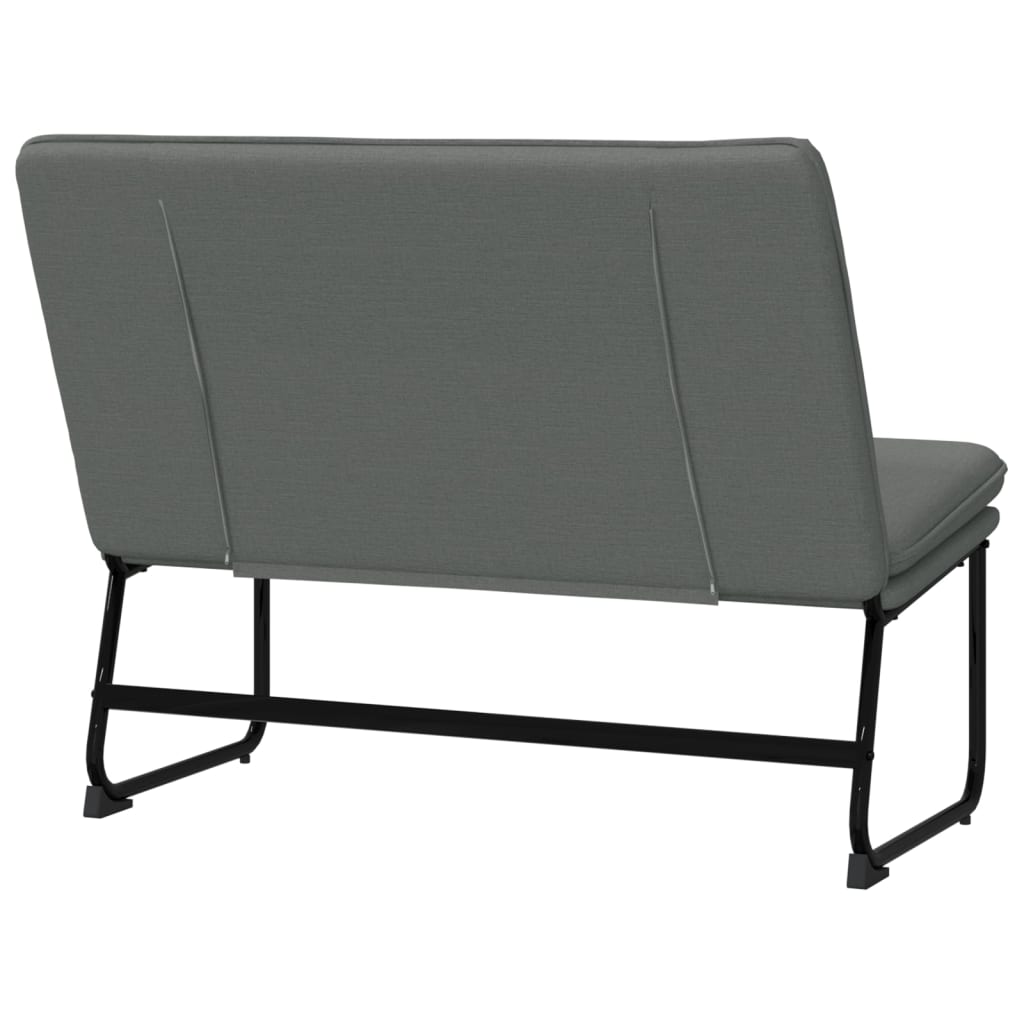 vidaXL Bankje 100x75x76 cm stof donkergrijs