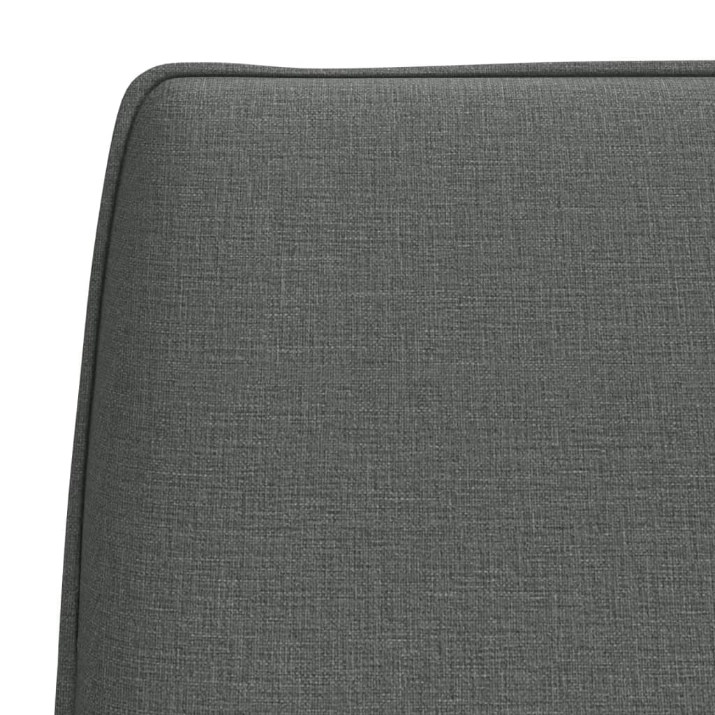 vidaXL Bankje 100x75x76 cm stof donkergrijs