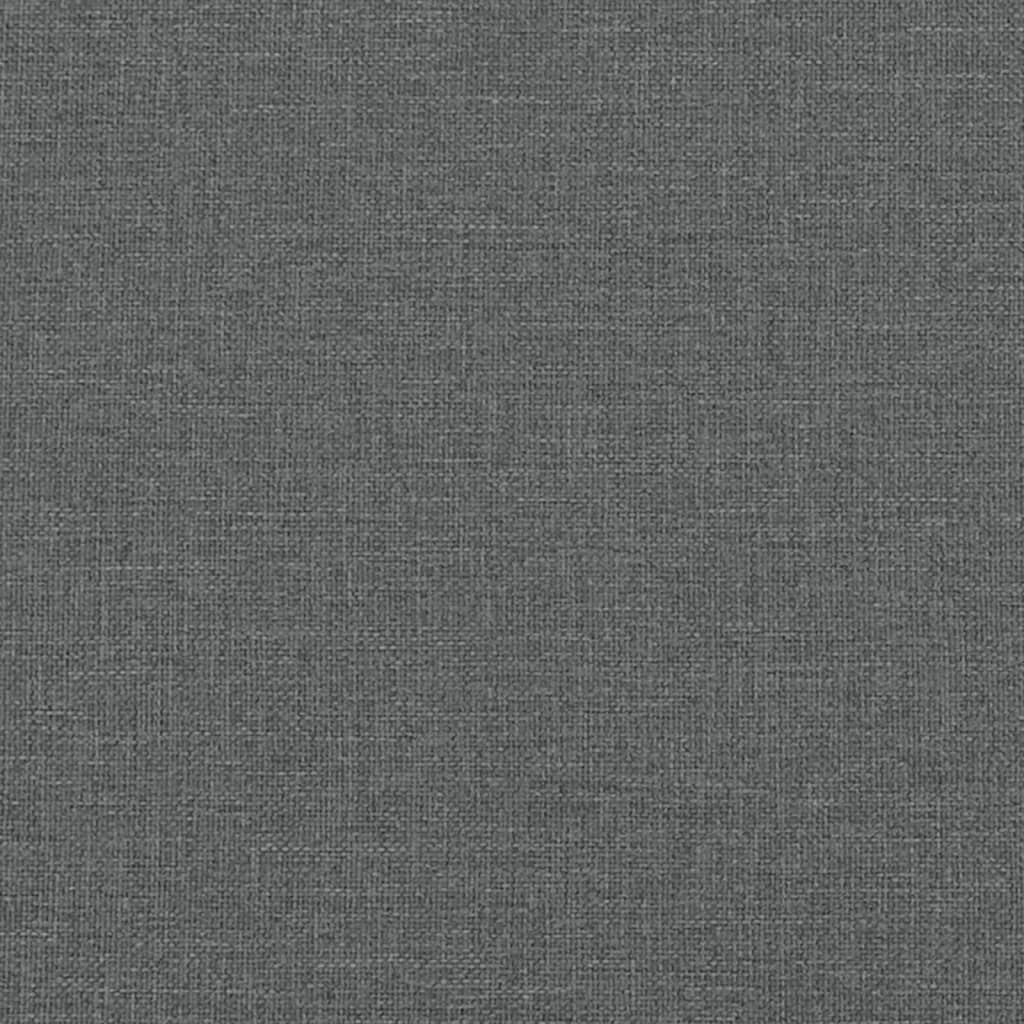 vidaXL Bankje 100x75x76 cm stof donkergrijs