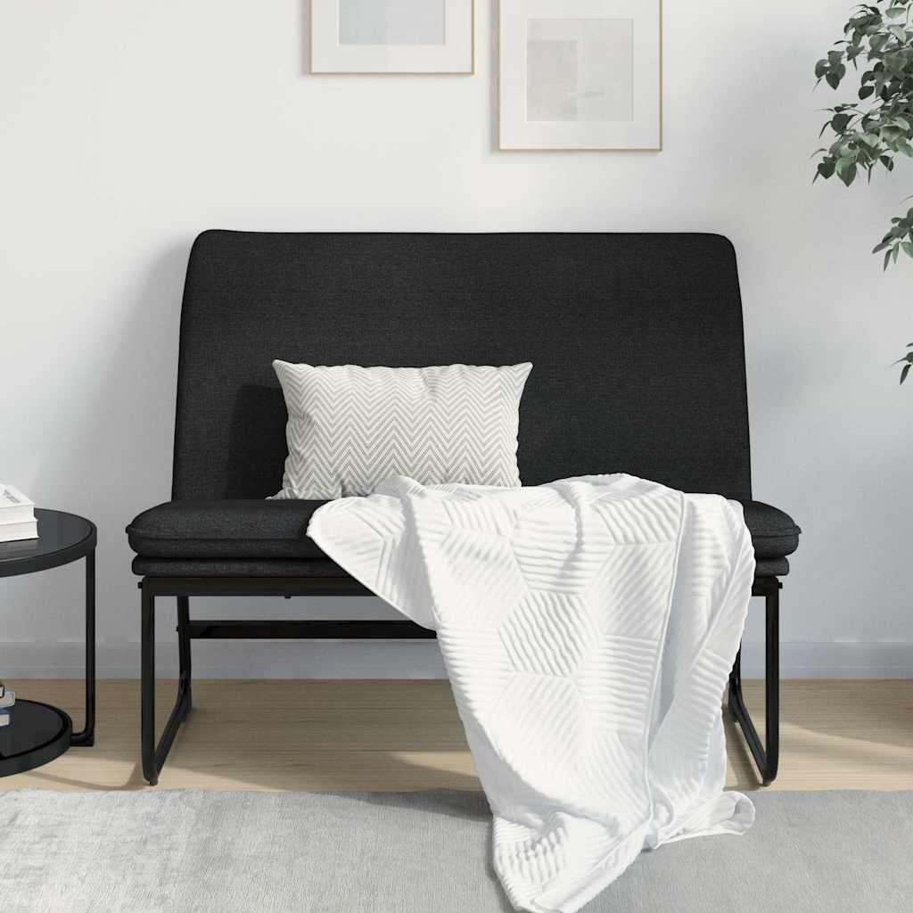 vidaXL Bankje 100x75x76 cm stof donkergrijs