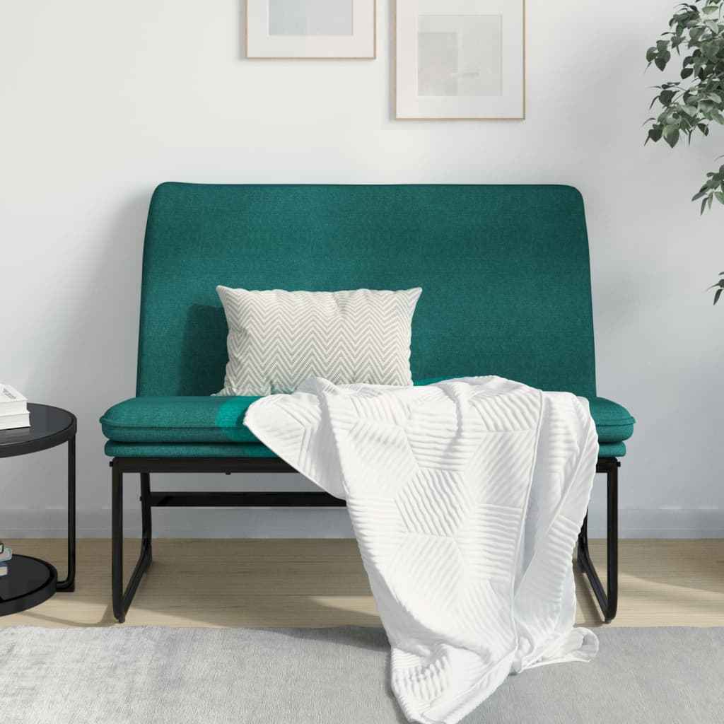 vidaXL Bankje 100x75x76 cm stof donkergrijs