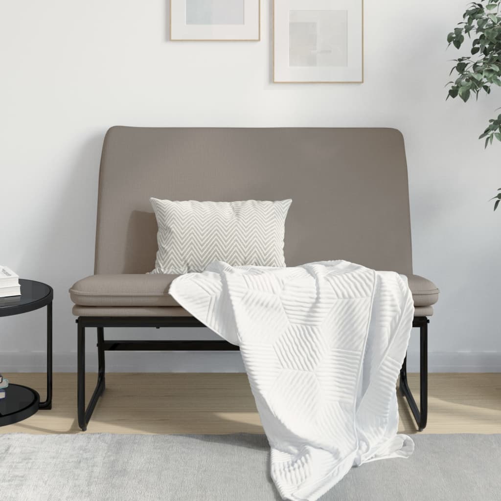 vidaXL Bankje 100x75x76 cm stof donkergrijs