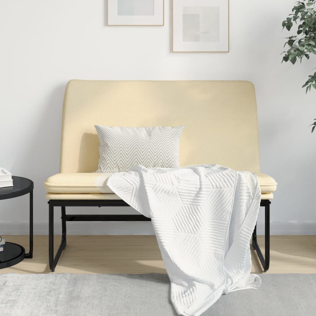 vidaXL Bankje 100x75x76 cm stof donkergrijs