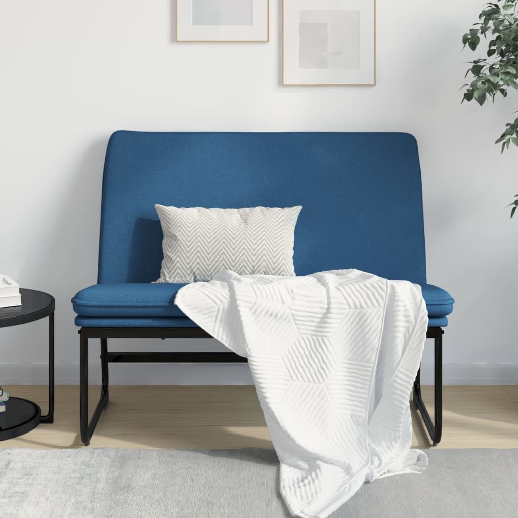vidaXL Bankje 100x75x76 cm stof donkergrijs