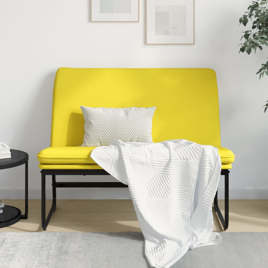 vidaXL Bankje 100x75x76 cm stof donkergrijs