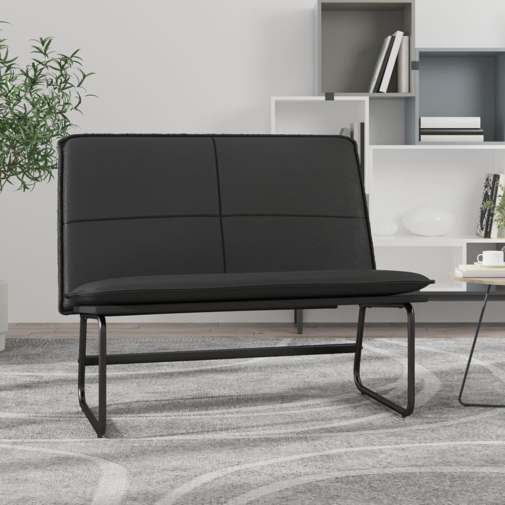 vidaXL Bankje 100x75x76 cm kunstleer zwart