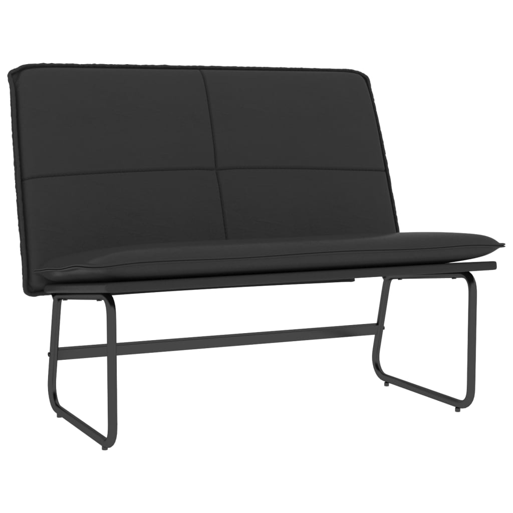 vidaXL Bankje 100x75x76 cm kunstleer zwart