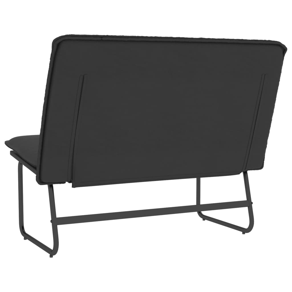 vidaXL Bankje 100x75x76 cm kunstleer zwart