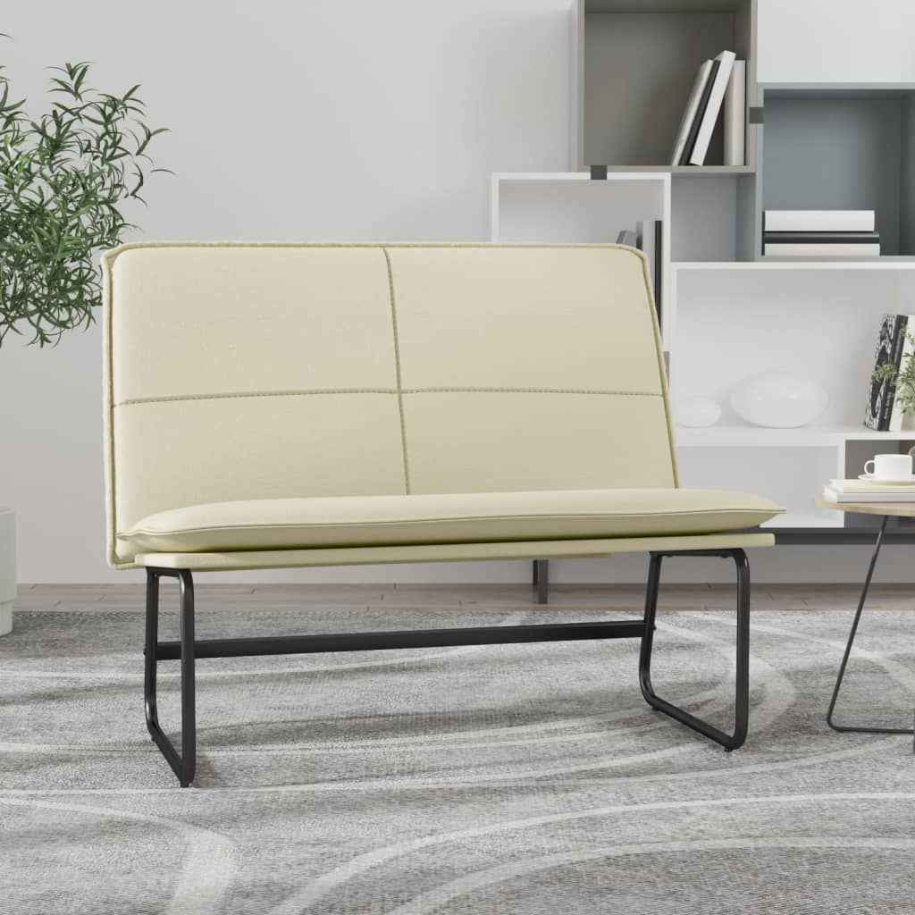 vidaXL Bankje 100x75x76 cm kunstleer zwart