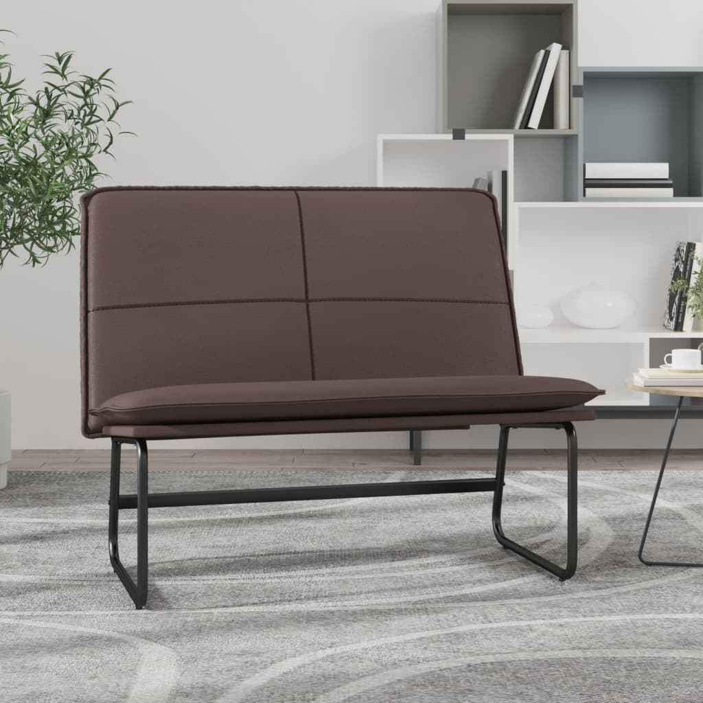 vidaXL Bankje 100x75x76 cm kunstleer zwart
