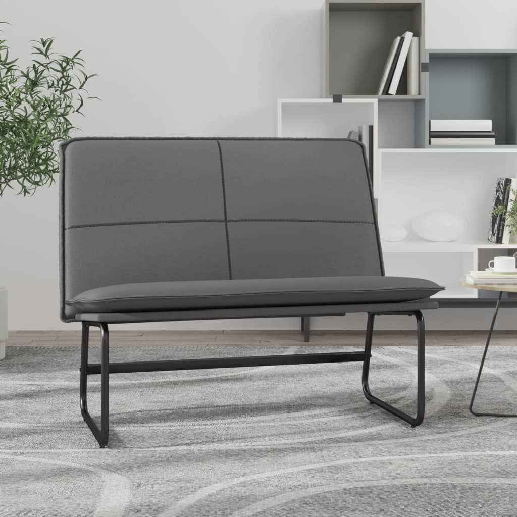 vidaXL Bankje 100x75x76 cm kunstleer zwart