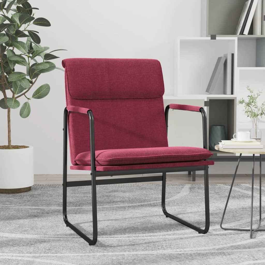 vidaXL Loungestoel 55x64x80 cm stof donkergrijs