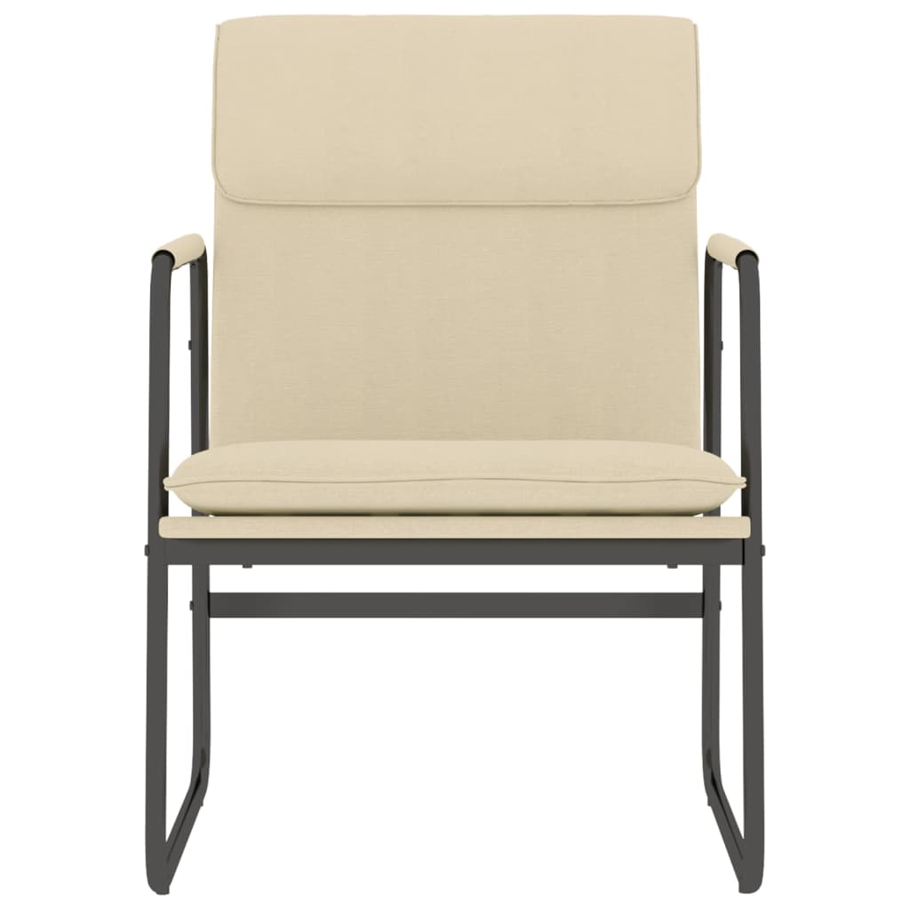 vidaXL Loungestoel 55x64x80 cm stof donkergrijs