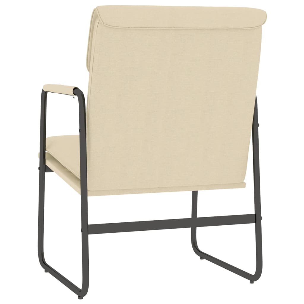 vidaXL Loungestoel 55x64x80 cm stof donkergrijs