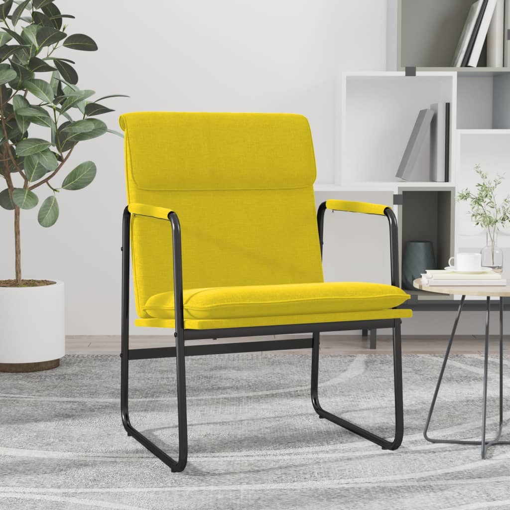 vidaXL Loungestoel 55x64x80 cm stof donkergrijs
