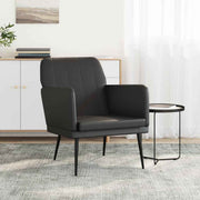 vidaXL Fauteuil 61x78x80 cm kunstleer zwart