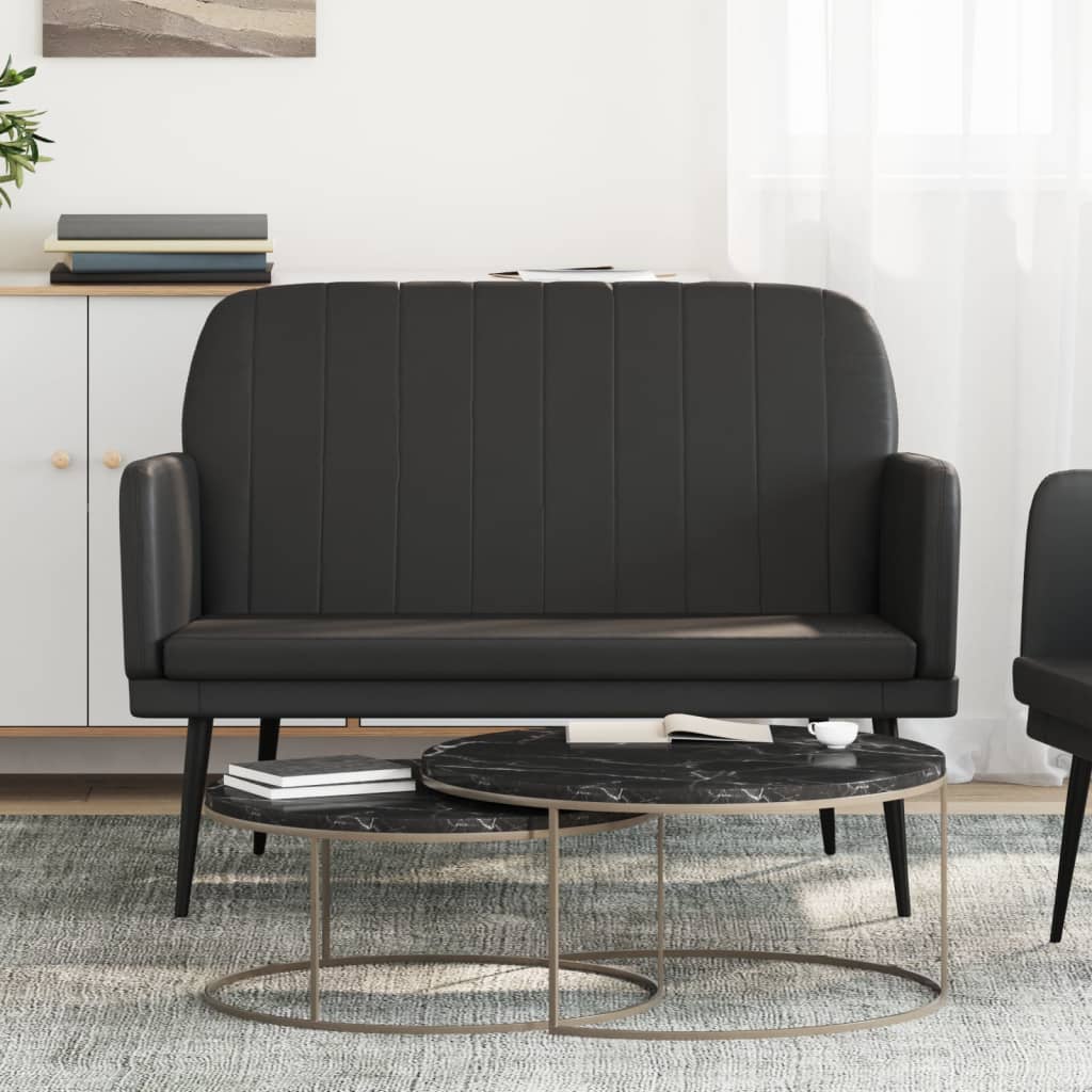 vidaXL Bankje 107x80x81 cm kunstleer zwart