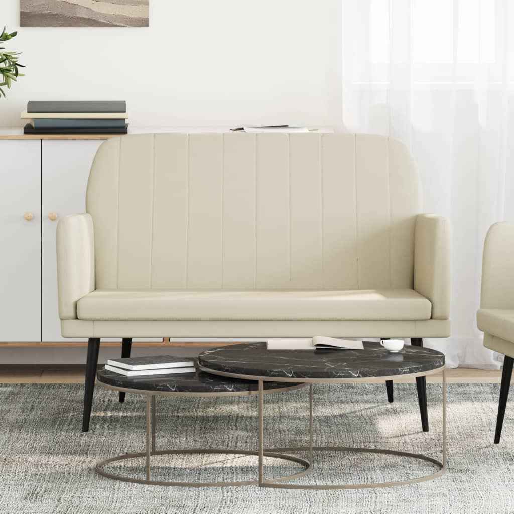 vidaXL Bankje 107x80x81 cm kunstleer zwart
