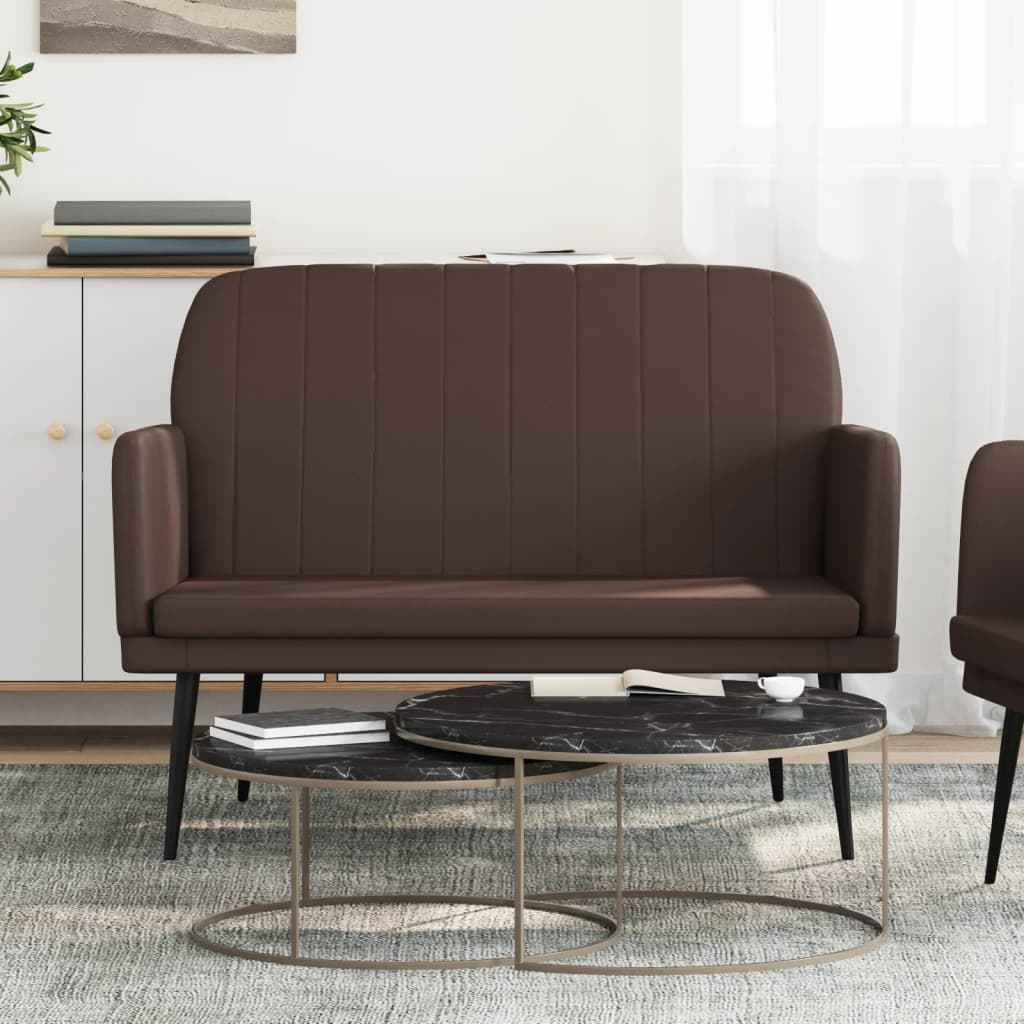 vidaXL Bankje 107x80x81 cm kunstleer zwart