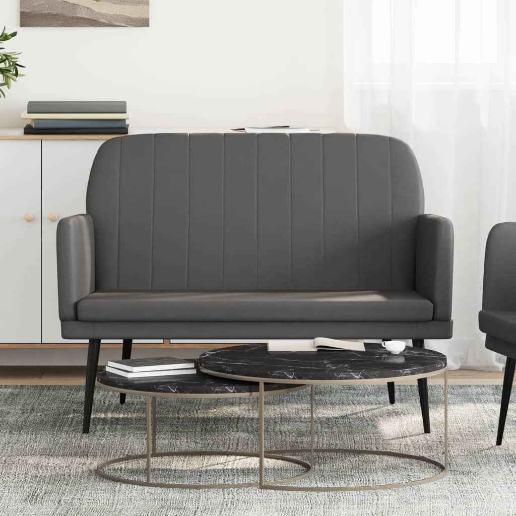 vidaXL Bankje 107x80x81 cm kunstleer zwart