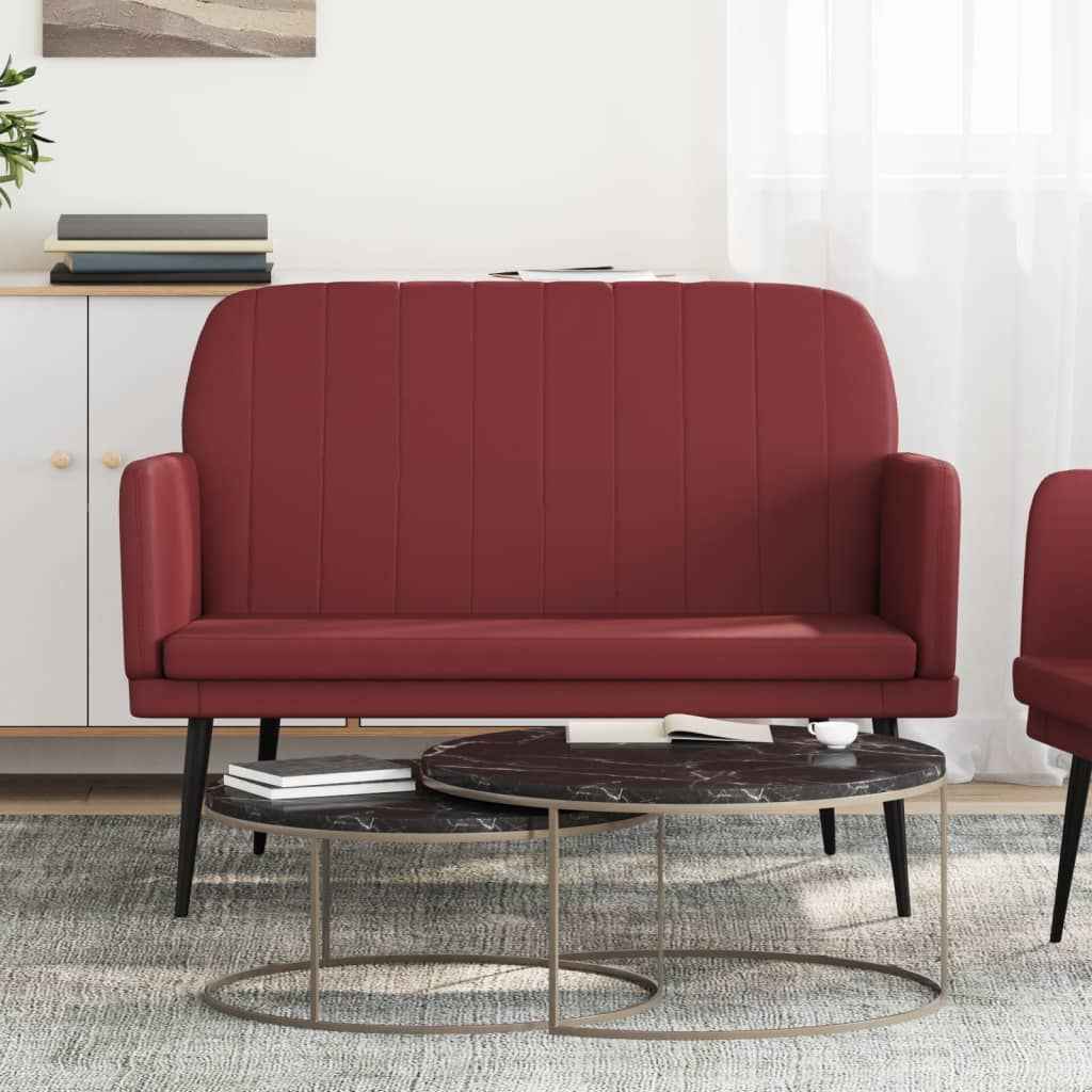 vidaXL Bankje 107x80x81 cm kunstleer zwart