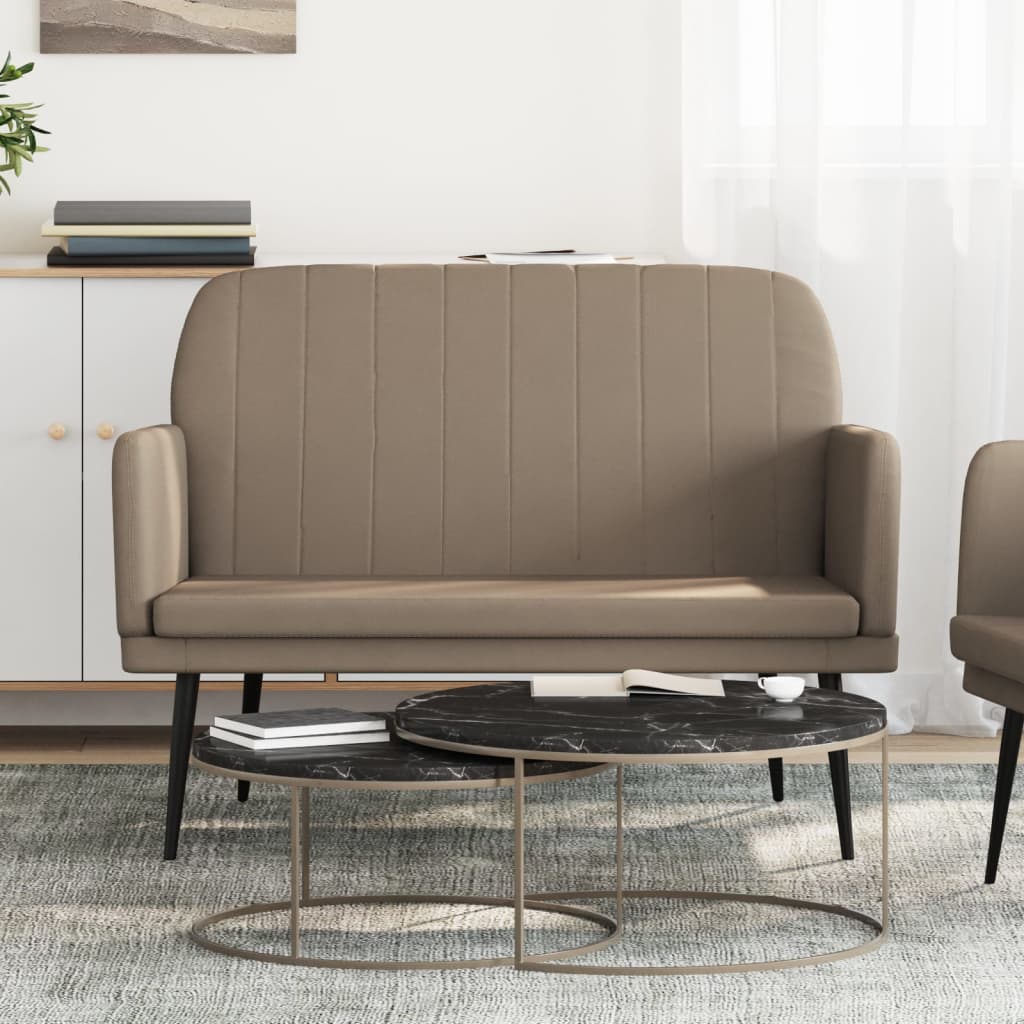 vidaXL Bankje 107x80x81 cm kunstleer zwart