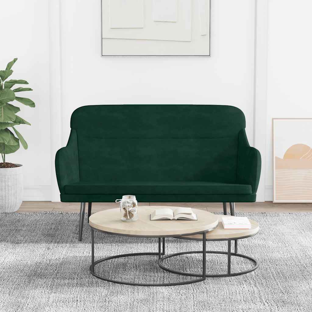 vidaXL Bankje 110x76x80 cm fluweel lichtgrijs