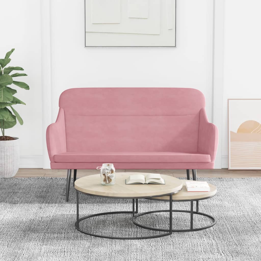 vidaXL Bankje 110x76x80 cm fluweel lichtgrijs