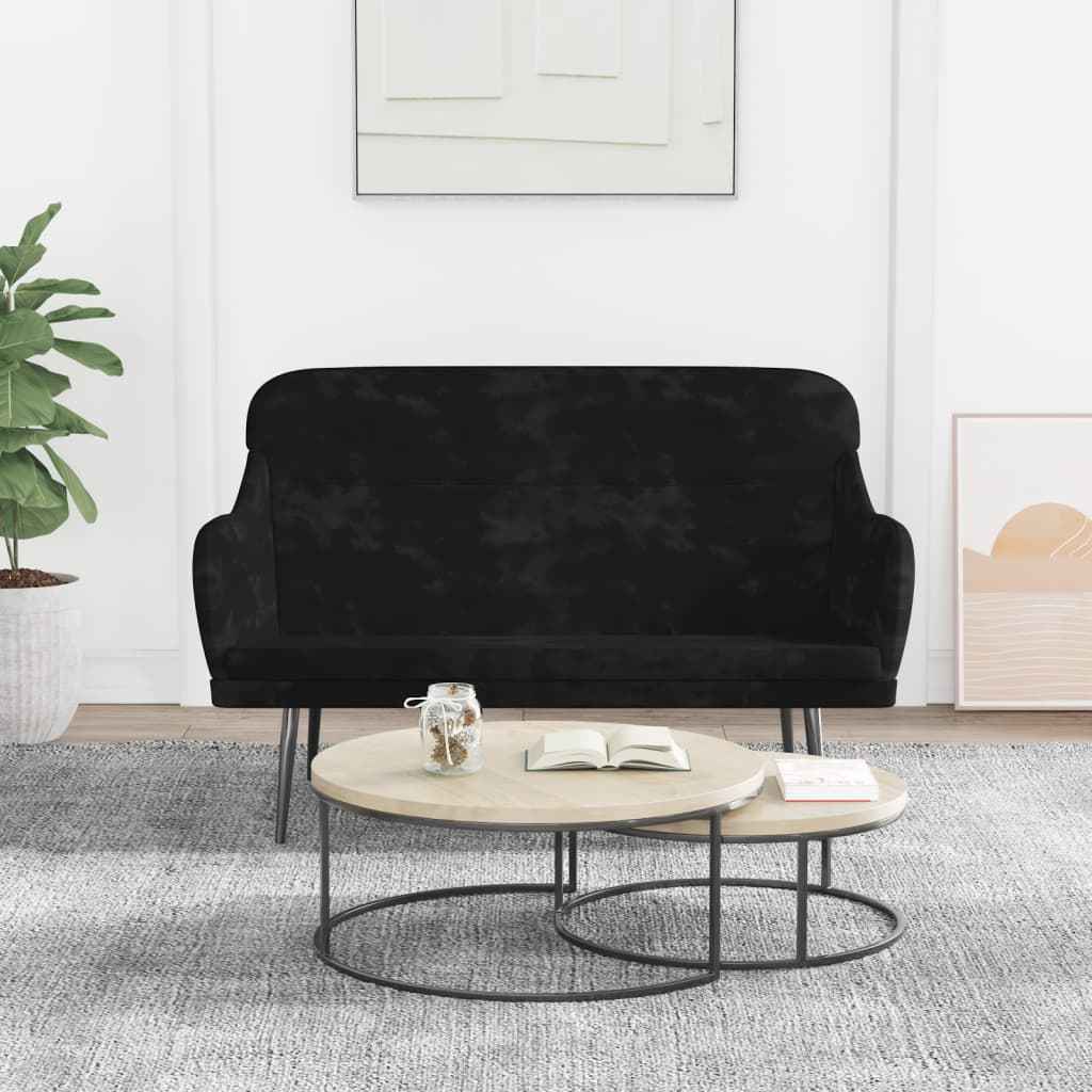 vidaXL Bankje 110x76x80 cm fluweel lichtgrijs