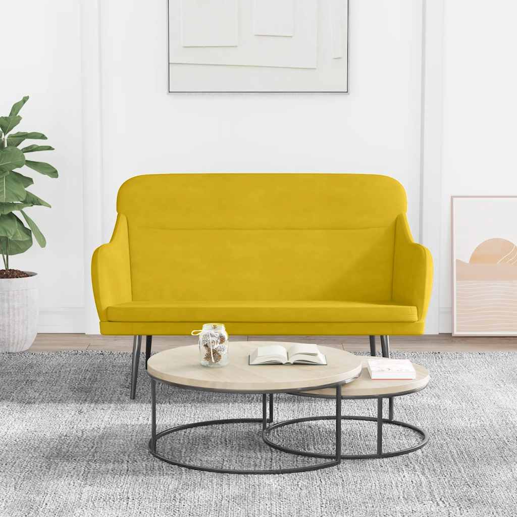 vidaXL Bankje 110x76x80 cm fluweel lichtgrijs