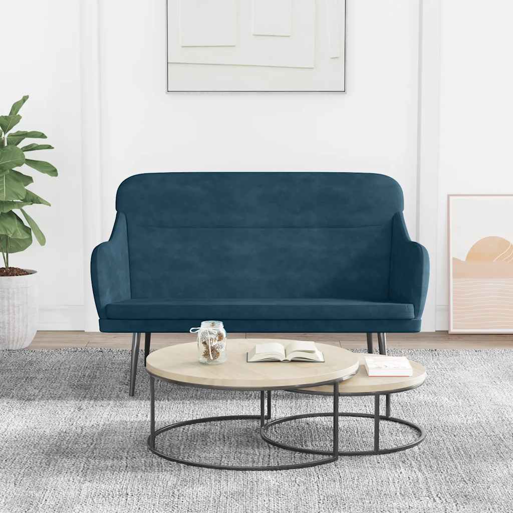 vidaXL Bankje 110x76x80 cm fluweel lichtgrijs
