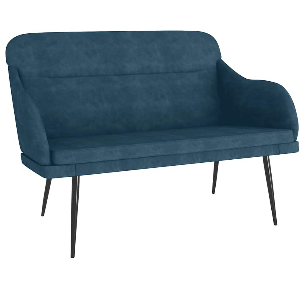 vidaXL Bankje 110x76x80 cm fluweel lichtgrijs