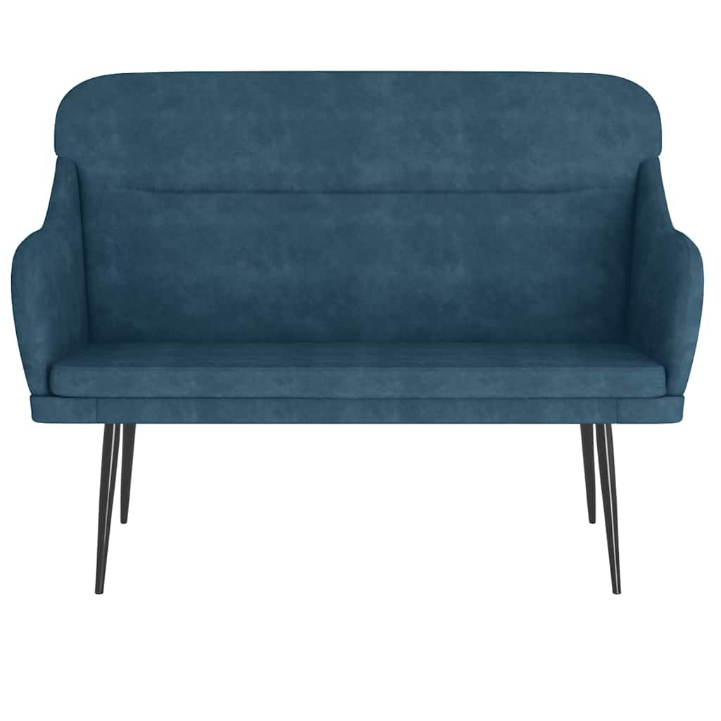 vidaXL Bankje 110x76x80 cm fluweel lichtgrijs