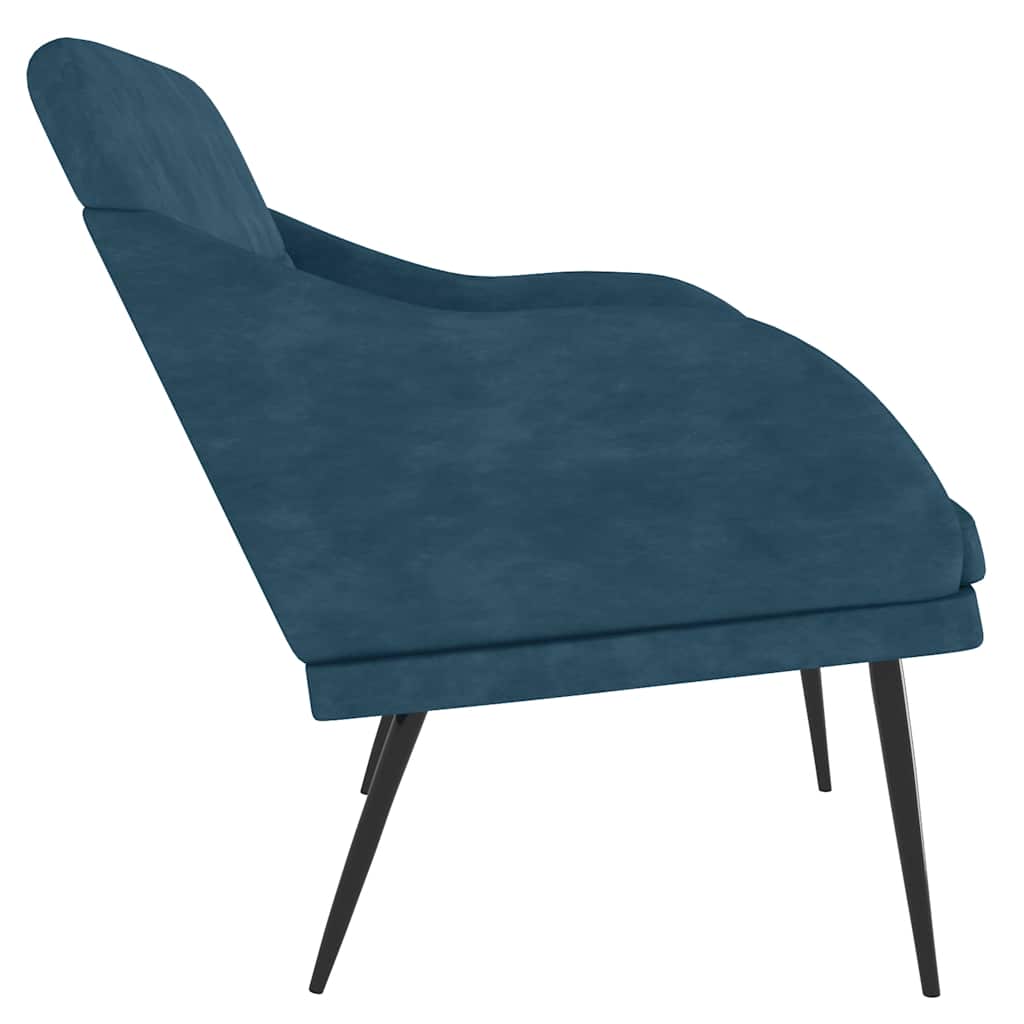 vidaXL Bankje 110x76x80 cm fluweel lichtgrijs