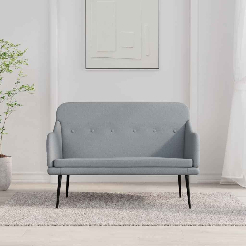vidaXL Bankje 110x76x80 cm stof donkergrijs