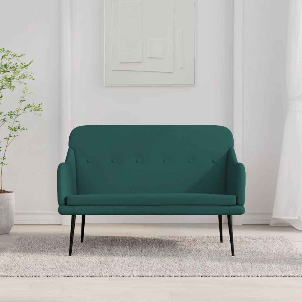 vidaXL Bankje 110x76x80 cm stof donkergrijs