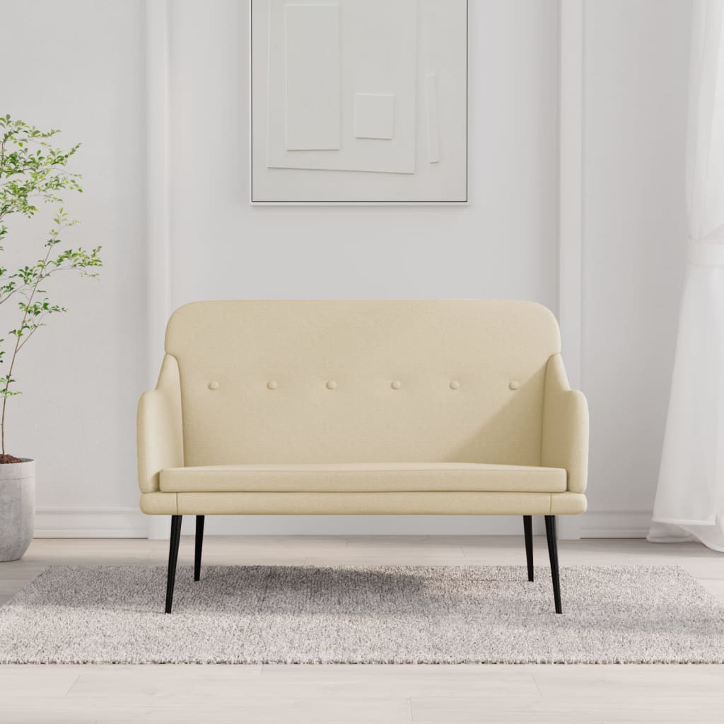 vidaXL Bankje 110x76x80 cm stof donkergrijs