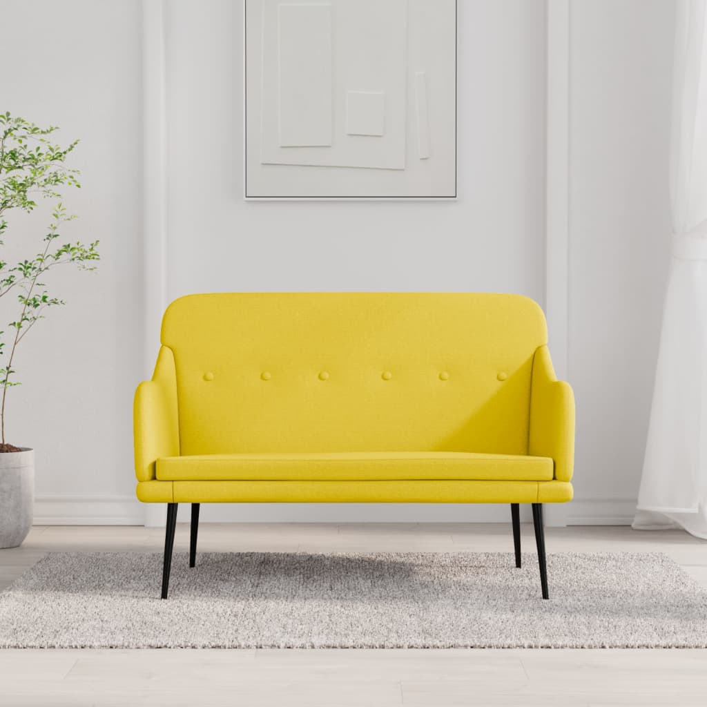vidaXL Bankje 110x76x80 cm stof donkergrijs