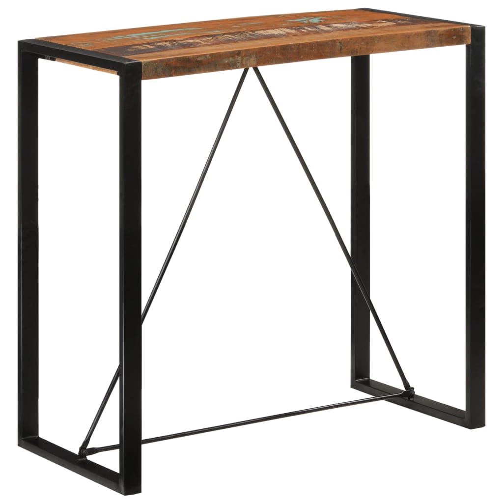 vidaXL Bartafel 60x55x110 cm massief gerecycled hout - Aashly