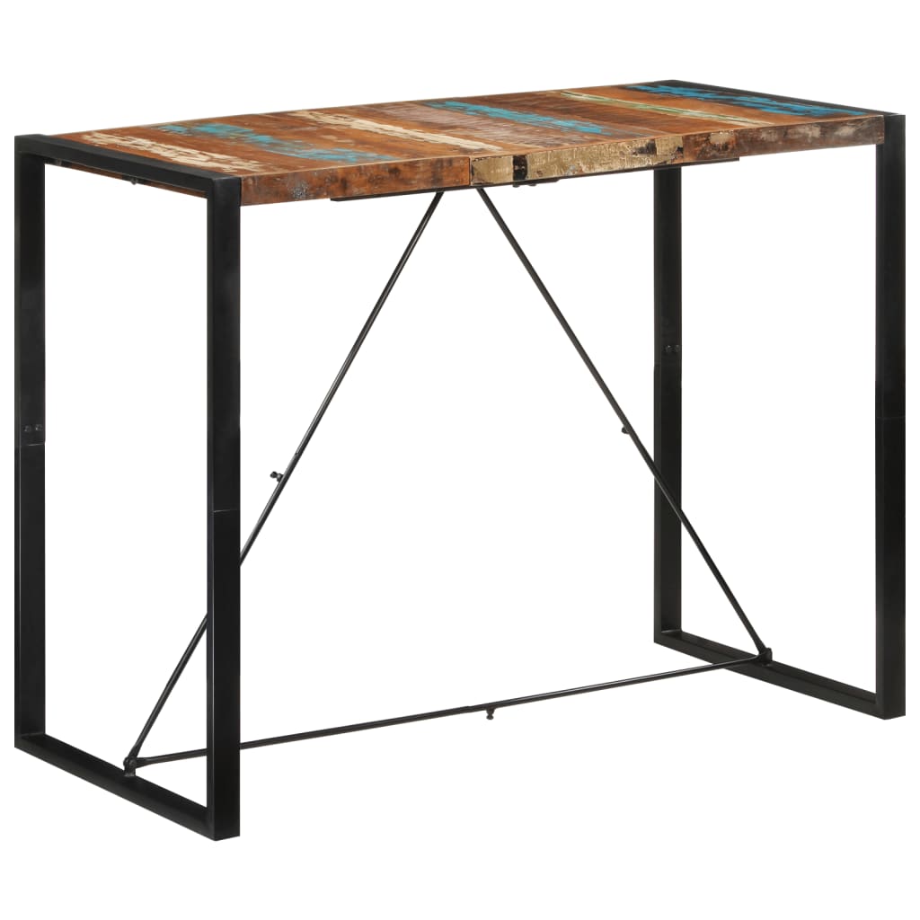 vidaXL Bartafel 60x55x110 cm massief gerecycled hout - Aashly