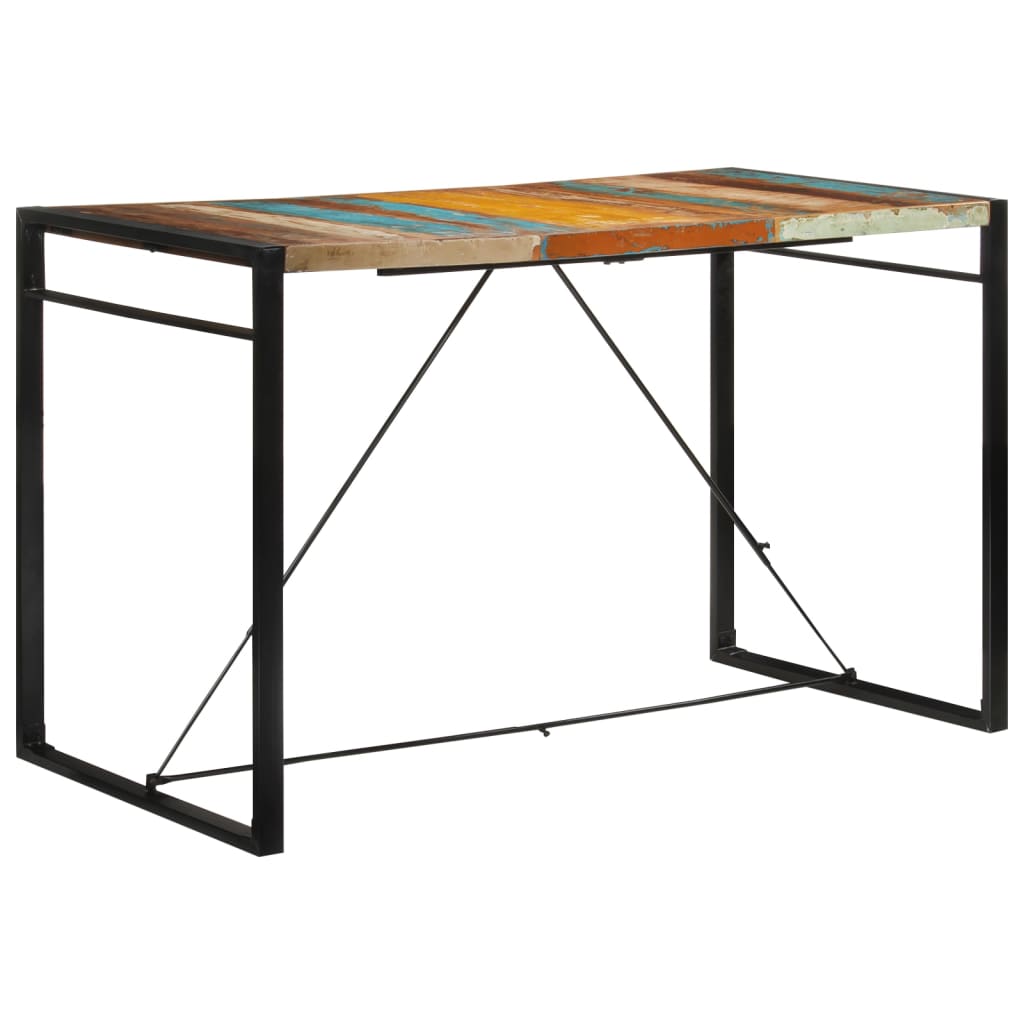 vidaXL Bartafel 60x55x110 cm massief gerecycled hout - Aashly