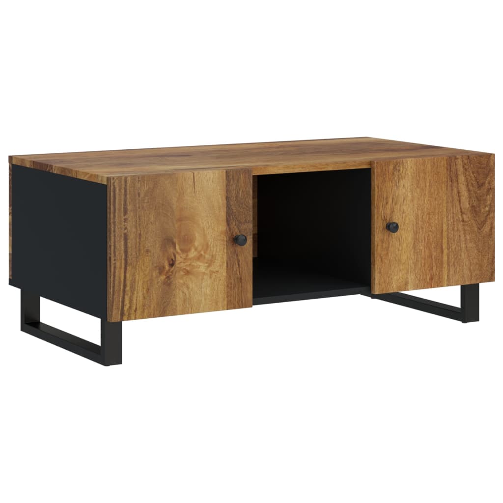 vidaXL Salontafel 100x54x40 cm massief mangohout en bewerkt hout - Aashly