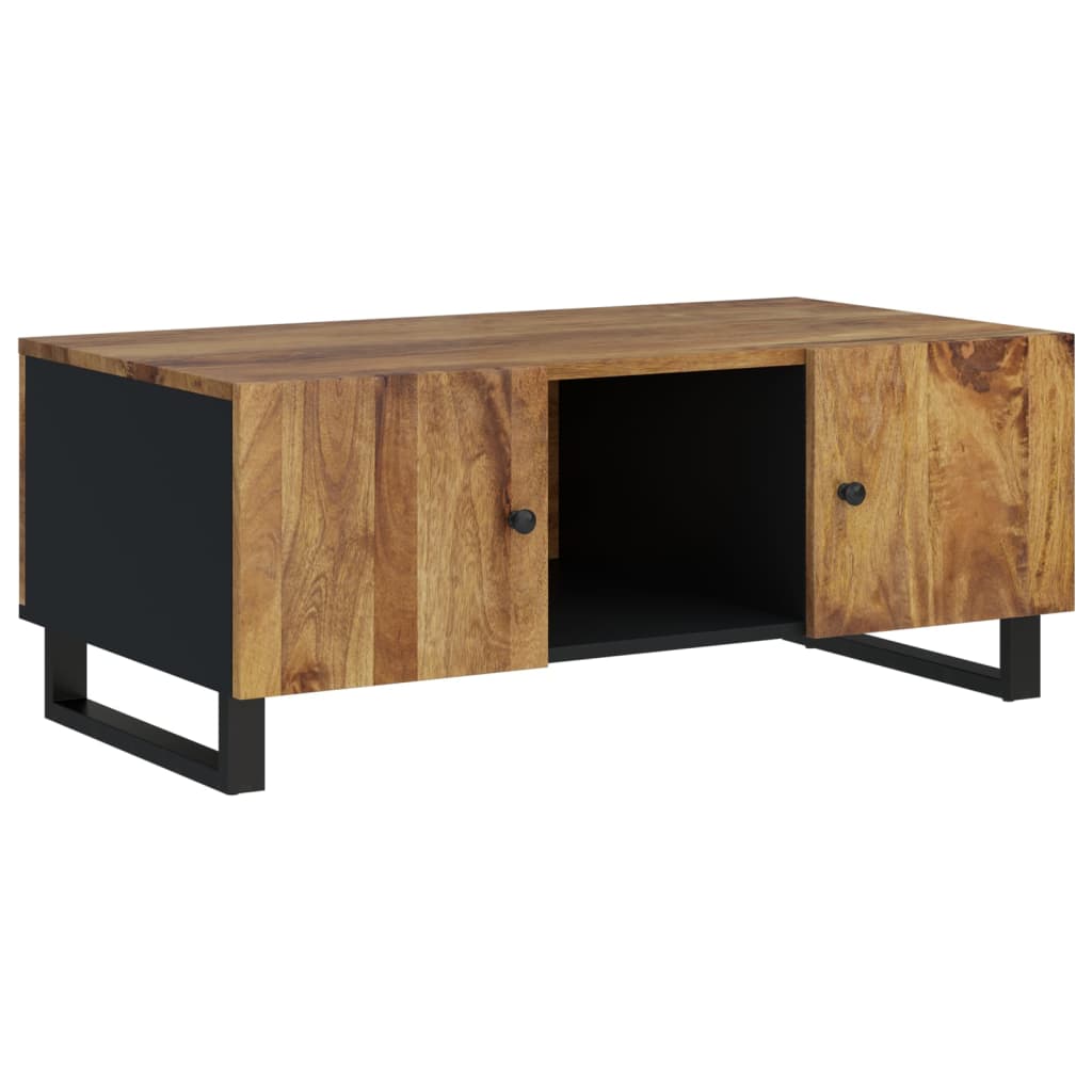 vidaXL Salontafel 100x54x40 cm massief mangohout en bewerkt hout - Aashly