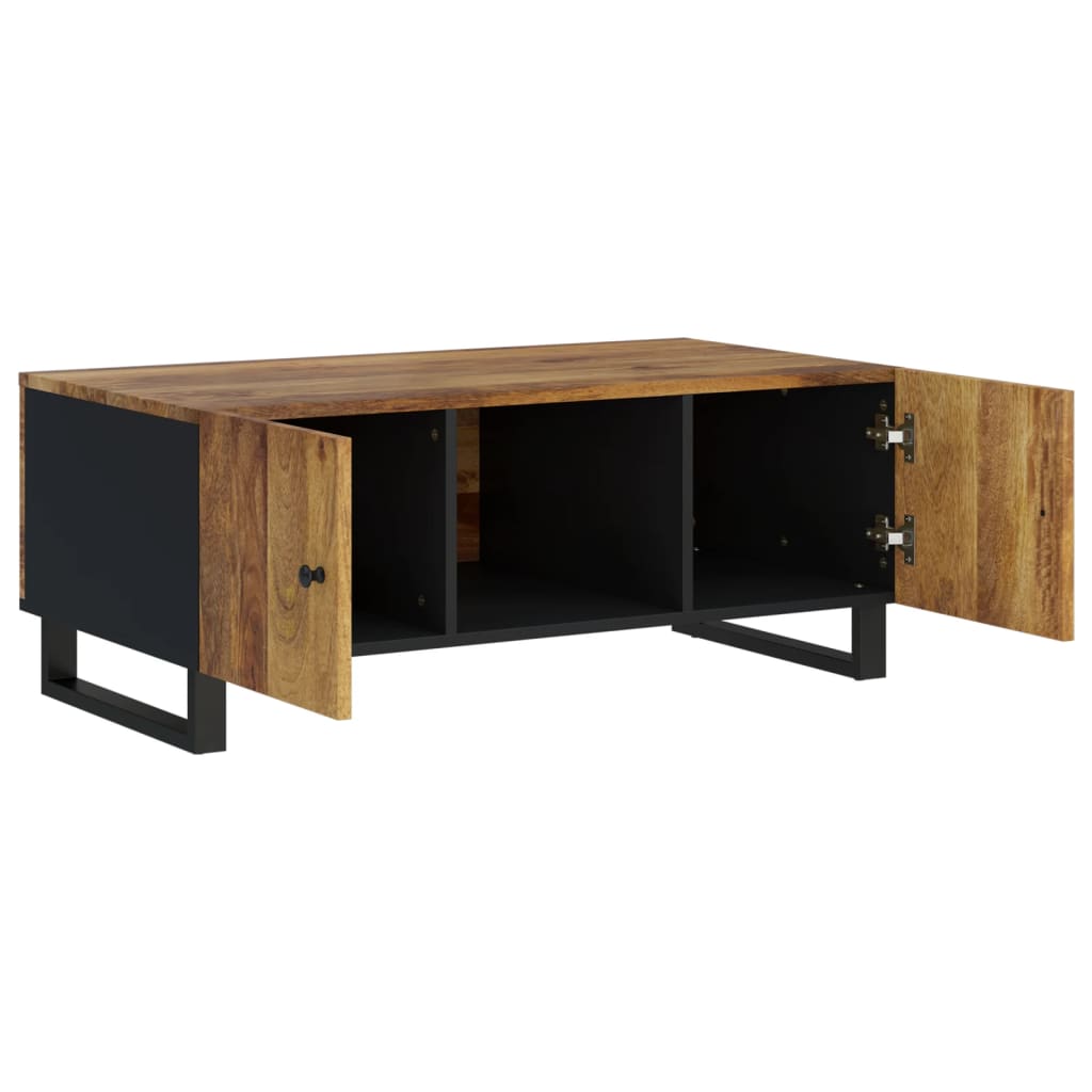 vidaXL Salontafel 100x54x40 cm massief mangohout en bewerkt hout - Aashly