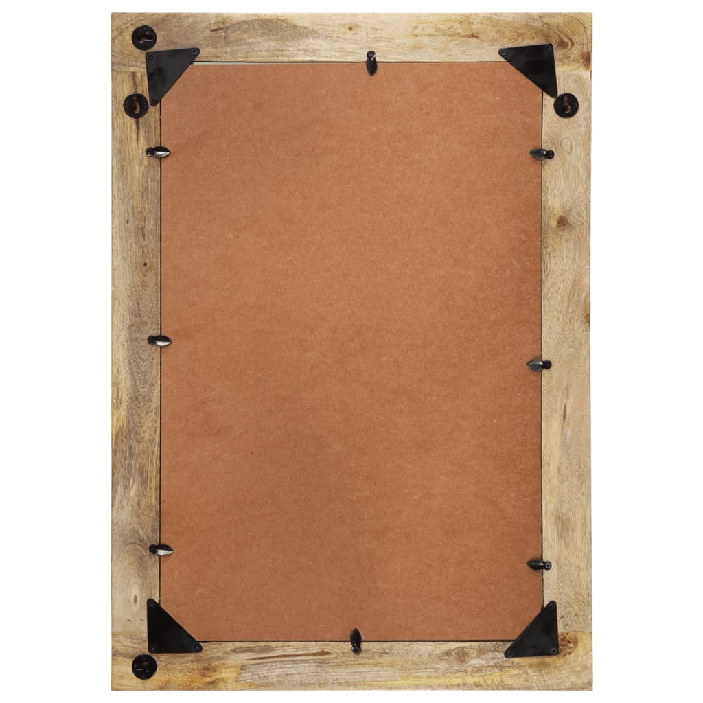 vidaXL Spiegel 70x50 cm massief gerecycled hout en glas