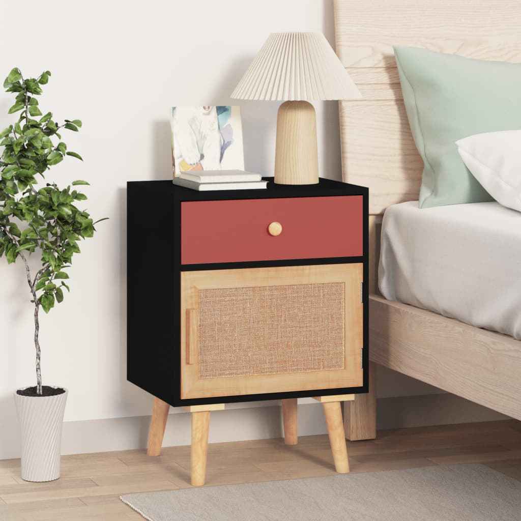 vidaXL Nachtkastjes 2 st 40x30x55 cm bewerkt hout wit