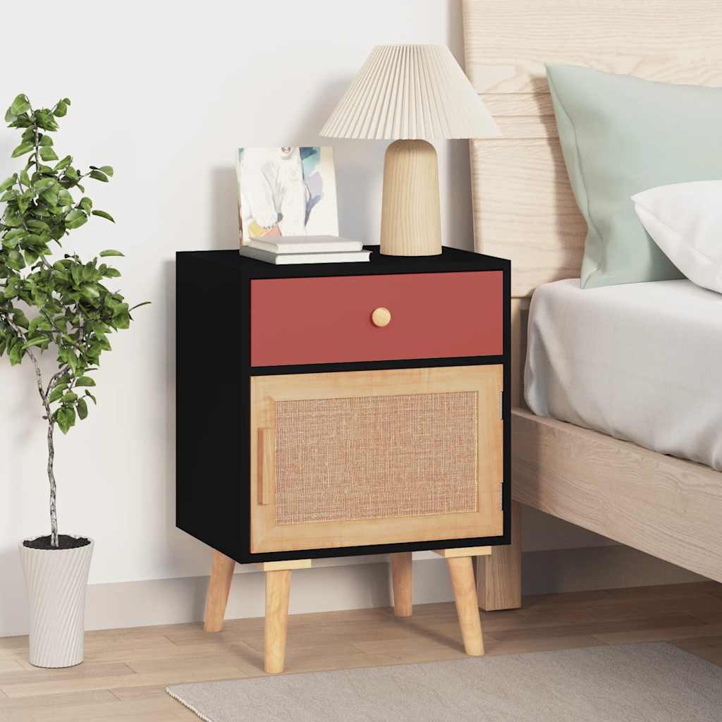 vidaXL Nachtkastjes 2 st 40x30x55 cm bewerkt hout wit