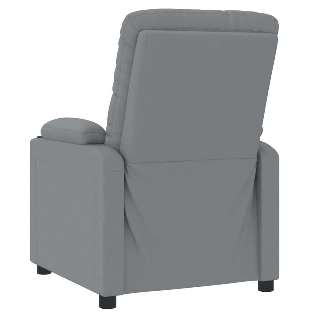 vidaXL Relaxfauteuil lichtgrijze stof