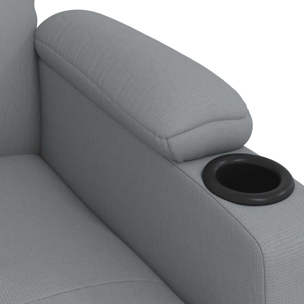 vidaXL Relaxfauteuil lichtgrijze stof