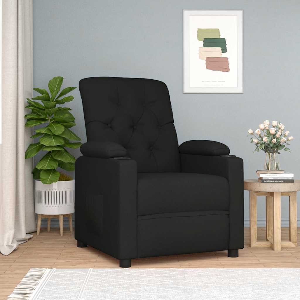 vidaXL Relaxfauteuil lichtgrijze stof